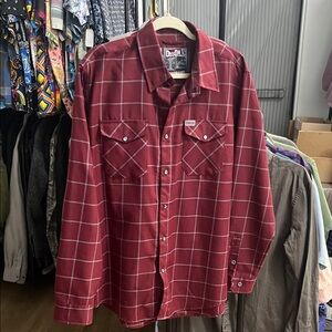 DIXXON “The Underground” Men's Red Flannel Shirt